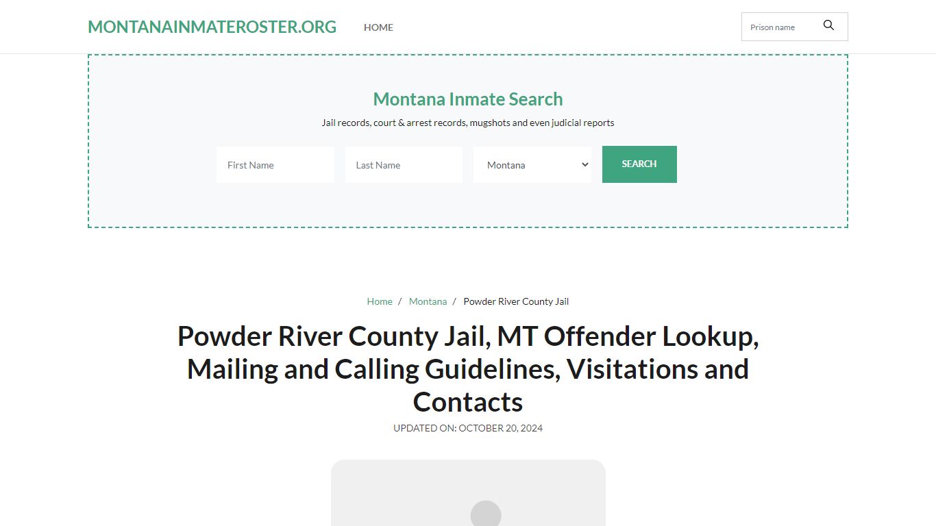 Powder River County Jail, MT: Inmate Search Options, Visitations, Contacts